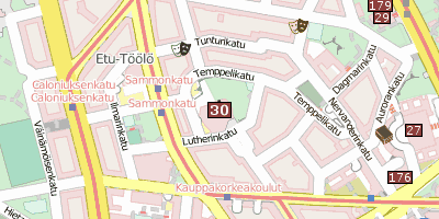 Felsenkirche Temppeliaukio Stadtplan