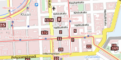 Stadtplan Senatsplatz Helsinki